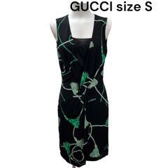 美品　グッチ　GUCCI ロープ柄　ブラック　ワンピース　 S レディース　S5Q628