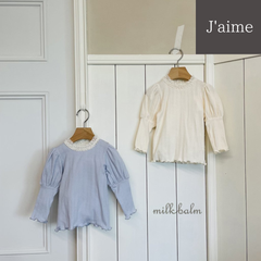 【韓国子供服】milk balm   eyelet tops