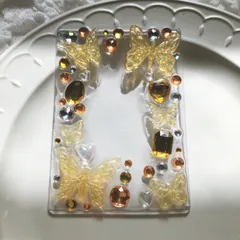 【SALE.ᐟ‪.ᐟ‪】- ̗̀‎𖤐レジンデコトレカケース　オレンジ✰⋆｡:ﾟ･*B8縦入れ　硬質ケース