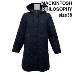 ◆ マッキントッシュフィロソフィー MACKINTOSH PHILOSOPHY キルティングコート 長袖 フード付き ネイビー 38 M 9号 レディース S5W314のサムネイル