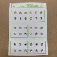 シルクスナップ くるみスナップ 7mm　白　1シート(36組)のサムネイル