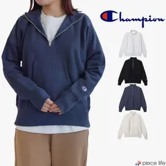 正規取扱店チャンピオン Champion ハーフジップトレーナー トップス スウェット リバースウィーブ(R) ハーフジップスウェットシャツ メンズ レディース 春 秋 冬 M L XL C3-Y017 386 ダークネイビー