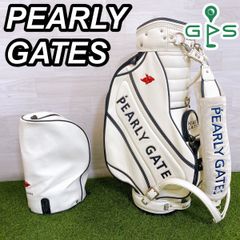 良品 パーリーゲイツ キャディバッグ 高級 レザー 3点式 6分割 希少 レア