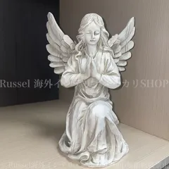 ガーデン オーナメント 天使 神秘的 おしゃれ かわいい 置物 オブジェ 庭 テラス ガーデニング アート モニュメント 雑貨 工芸品 樹脂 4-7