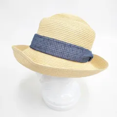 中川政七商店 未使用品 帽子 露格子 ペーパー ハット ベージュ レディース 中川政七商店【中古】5-0808S◎