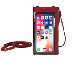 【人気商品】[UMIYI] スマホ ポーチ ショルダー スマホバッグ 斜め掛け 入れたまま操作 レディース 大人 小さめ 財布 スマホポシェット 縦型 カード入れ ミニショルダー 軽量 携帯電話対応 おしゃれ お出掛け