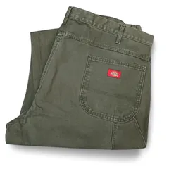 《美品》dickies ディッキーズ 超極太 ルーズ ダック ペインターパンツ カーキ （44×32）