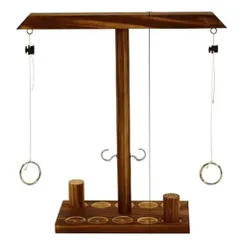 ☆ ブラウン ☆ リングトスゲーム アップグレード版 pmygame001 リングトスゲーム フック リング リングトス リングトステールゲーム ゲームセット パーティーゲーム セット ゲーム 木製 おもちゃ 玩具 誕生日 ギフト パーティ パーティー