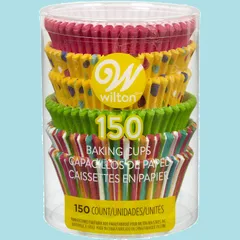 【新着商品】5.0cm ペーパーカップ ピンク、イエロー、グリーン 415-8121 ベーキングカップ 150個セット WILTON(ウィルトン)