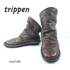 trippen ショートブーツ ボム 38 ブラウン レディース くしゅくしゅ トリッペン hws01589