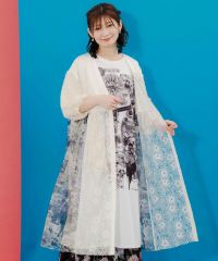 ScoLar 152693：Live柄バイカラープルオーバー 152693：Live柄バイカラープルオーバーの通販-ScoLar
