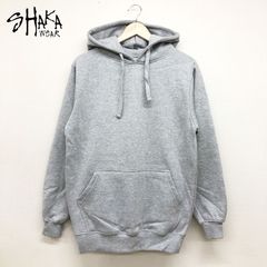 新品 SHAKA wear シャカ プルオーバー スウェット パーカー フーディー 裏起毛 無地 サイズ：S, M グレー