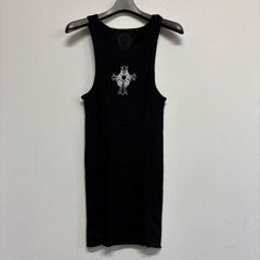 CHROME HEARTS Hairy Cross Rib Tank Top クロムハーツ ヘアリー クロス タンクトップ 黒 ブラック トップス インナー メンズ レディース Mサイズ 新品未使用 新作