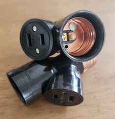 電球ソケット＆一口コンセント　ナショナル（Panasonic）