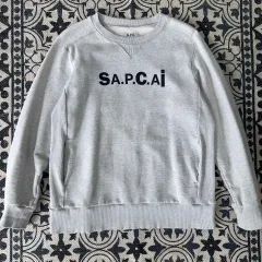 sacai × A.P.C. サカイ スウェット ライトグレー XS sacai × A.P.C.