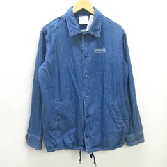 Q■マークゴンザレス/MARK GONZALES デニム コーチジャケット■紺【 L 】MENS/23【中古】