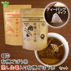 健康茶２種セット (有機ごぼう茶) (有機生姜ごぼう茶) ティーバッグタイプ メール便