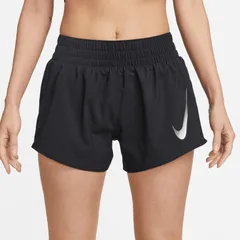 ナイキ nike スウッシュ ランニングショートパンツ インナー付き ウィメンズ レディース 女性【dx1032-010】陸上・ランニング用品 L (010)ブラック