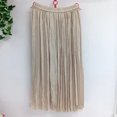 [NATURAL BEAUTY BASIC]ナチュラルビューティーベーシック プリーツスカート レディース 古着 サイズS タグ付き ベージュ（い-8，オ）