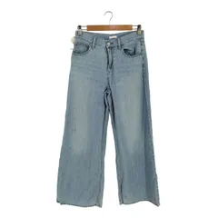 ユニクロ UNIQLO ドレープワイドフレアジーンズ レディース  26