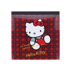 ハローキティ スクエアメモ  スクエアメモ サンスター文具 チェック柄 S2846209 正方形メモ帳 100枚入り かわいい