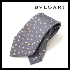 新品♡タグ♡保存箱付♡シルク100％♡BVLGARI ブルガリ 総柄 ネクタイ ブルガリ BVLGARI ネクタイ シルク レギュラータイ 総柄 ロゴ 青