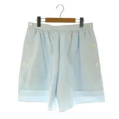 カルヴェン CARVEN サイドボタン ショートパンツ ギャザー コットン 34 水色 ライトブルー /MY ■OSのサムネイル