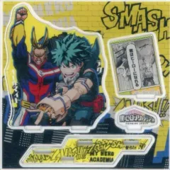 【中古】アクリルスタンド・アクリルパネル デク＆オールマイト 名場面ジオラマフィギュア ヒロアカ展KV Ver. 「僕のヒーローアカデミア展 DRAWING SMASH」