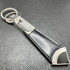 DOLCE&GABBANA ドルチェ&ガッバーナ ドルガバ D&G キーホルダー キーリング レザー ブラック