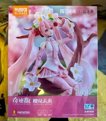 海外限定 桜ミク ボーカロイド フィギュア 奇跡版 新品未開封 布鲁可 簡易組み立て プラモデル 初音ミク ミク ボカロ 桜 海外 限定 正規品 初音未来