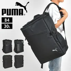 リュック PUMA プーマ リュックサック 30l 大容量 中学生 スポーツ ブランド スクエア リュック 通学 男の子 小学生 高学年 黒 シンプル ワンポイント バックパック A4 B4 大きい 旅行 軽量 高校生