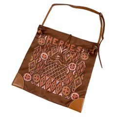 HERMES エルメス シルキーシティ ショルダーバッグ ブラウン サイズ GM 正規品 / 40148