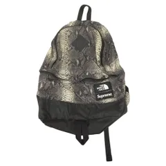 △△THE NORTH FACE ザノースフェイス Supreme リュック スネークスキン ライトウェイトデイパック NF0A3KVJ グレー×ブラック