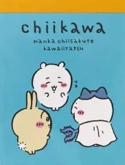 【中古】ノート・メモ帳 ちいかわ＆ハチワレ＆うさぎ(ブルー) ミニメモ帳 「ちいかわ なんか小さくてかわいいやつ×セリア」
