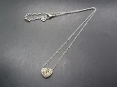 SWAROVSKI スワロフスキー ラインストーン ハート ネックレス ペンダント アクセサリー レディース シルバー系 DF1407