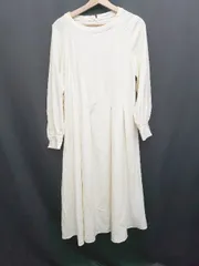 ◇ ⊇ KBF ケービーエフ URBAN RESEARCH 長袖 膝下丈 ワンピース サイズONE アイボリー系 レディース E  【1507160013844】