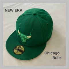 NEWERA 　ニューエラ　CHICAGO BULLS　シカゴ・ブルズ　ロゴキャップ 　野球　ベースボール　帽子　キャップ　　グリーン　緑　ロゴ刺繍　59FIFTY　7 3/4　ユニセックス