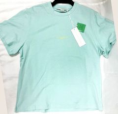 STELLA McCARTNEY ステラマッカートニー Tシャツ 511240 SMW21 ライトミント サイズ：38 ポルトガル製 レディース クルーネック 半袖 カットソー ちびロゴ タグ付新品