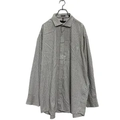 TOMMY HILFIGER 長袖 チェックシャツ 2XL ホワイト レッド ネイビー トミーヒルフィガー ビッグサイズ 古着卸 アメリカ仕入 a604-7013