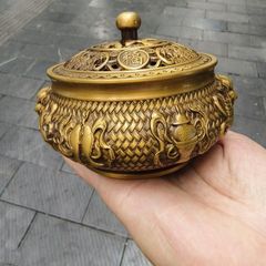青花喜の字 景徳鎮 陶磁器 装飾品 工芸品 美術品 置物 冬瓜の壺