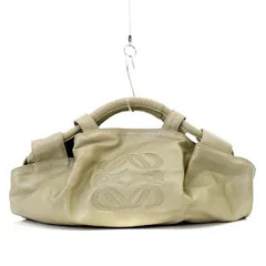 ロエベ LOEWE ナッパアイレ レザー ハンドバッグ アナグラム アイボリー /YO19 ■OH
