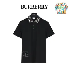 【今日WTO】Burberry 25SS ネックチェック ショートスリーブポロシャツ-KG95