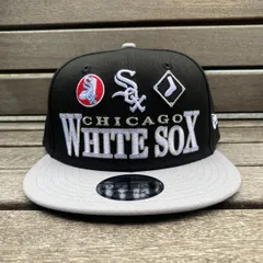 USA限定 9FIFTY ニューエラ MLB シカゴ ホワイトソックス Whitesox スナップバックキャップ ARCHIVE 黒 (950-237)
