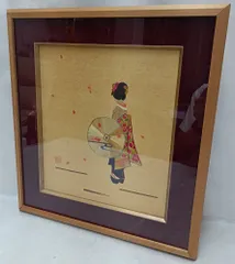 竹 水墨画 木製額縁付き 竹 水墨画 木製額縁付き
