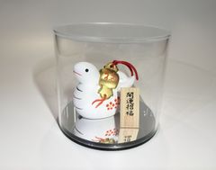 アクリル小型ケース120φサイズ（台座黒マット）アクリルミラー板付き