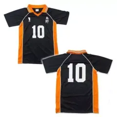 【中古】コスプレ衣装・グッズ(キャラクター) 日向翔陽 烏野高校ユニフォーム(10番) ブラック×オレンジ Sサイズ 「ハイキュー!!」 