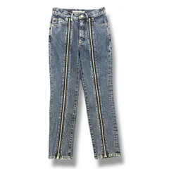 参考上代49500円 未使用品 JOHN LAWRENCE SULLIVAN WASHED DENIM ZIPP ED PANTS ウォッシュドデニムシップパンツ ジーンズ ジョンローレンスサリバン JLS-02-20  インディゴ　D