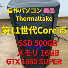 Thermaltake ゲーミングPC ASRock Z590 PRO4 第11世代Core i5-11500  GTX1660SUPER SSD 500GB メモリ 16GB (0405-1)
