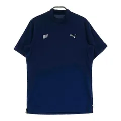 サイズ：S PUMA GOLF プーマゴルフ  モックネック 半袖Tシャツ  ネイビー系 [240101308409]# ゴルフウェア メンズ ストスト