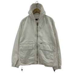 DIESEL パーカー（ジップアップ） ジップパーカー S ホワイト